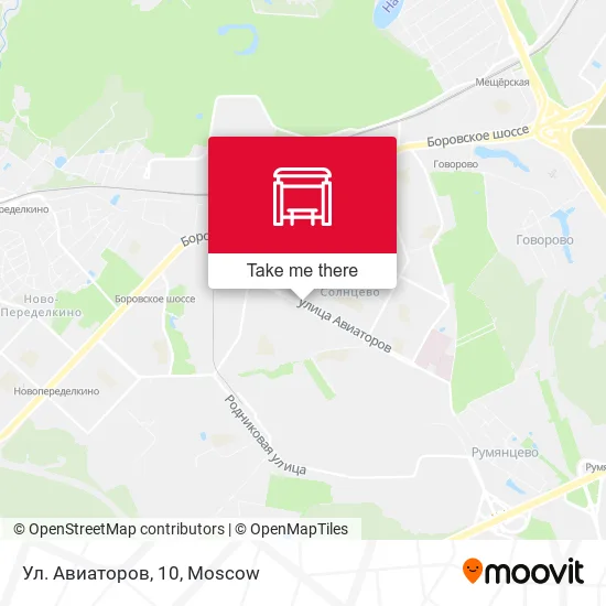 Ул. Авиаторов, 10 map