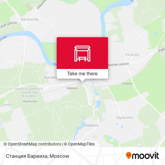 Станция Барвиха map