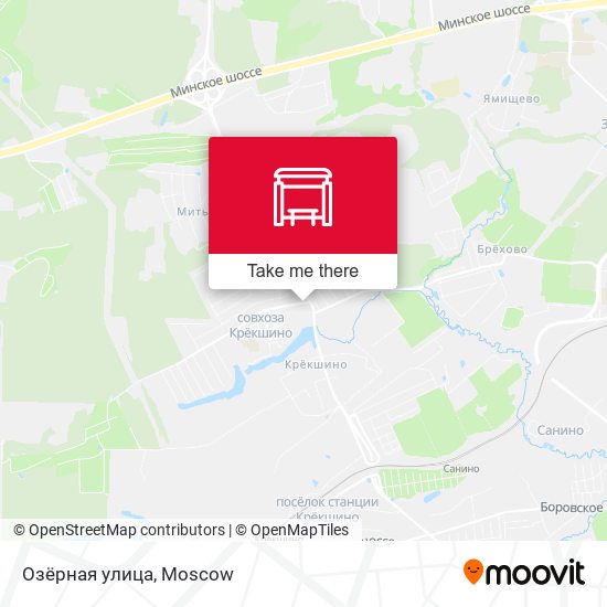 Озёрная улица map