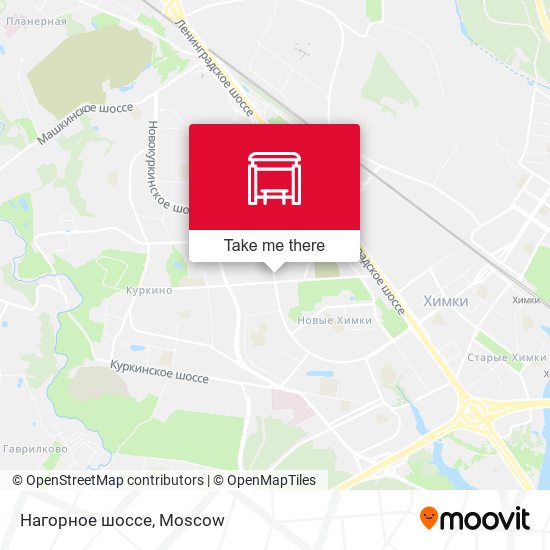Нагорное шоссе map