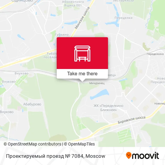 Проектируемый проезд № 7084 map