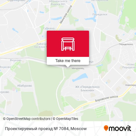 Проектируемый проезд № 7084 map
