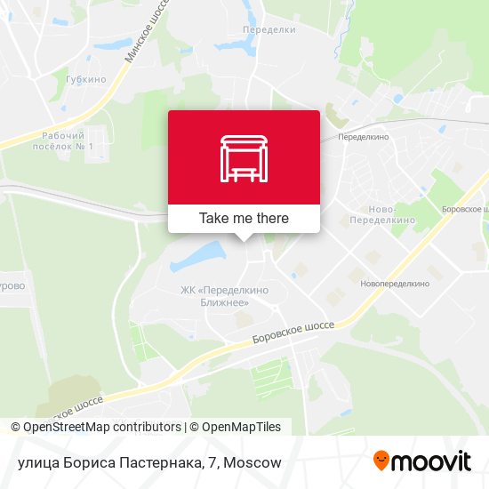 улица Бориса Пастернака, 7 map