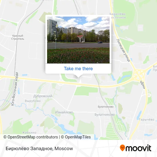 Бирюлёво Западное map