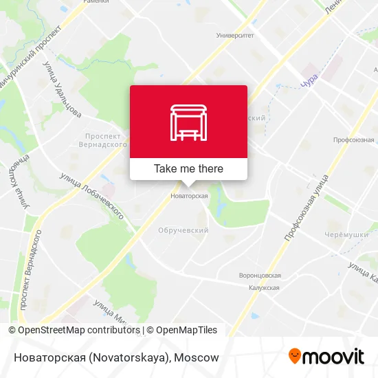 Новаторская (Novatorskaya) map