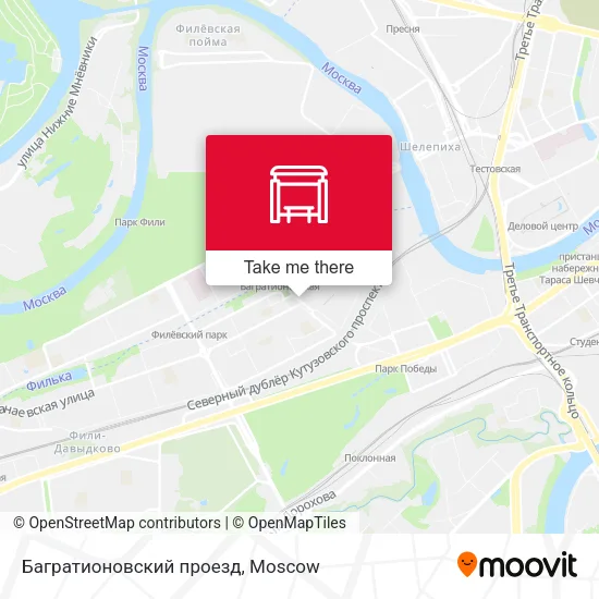 Багратионовский проезд map