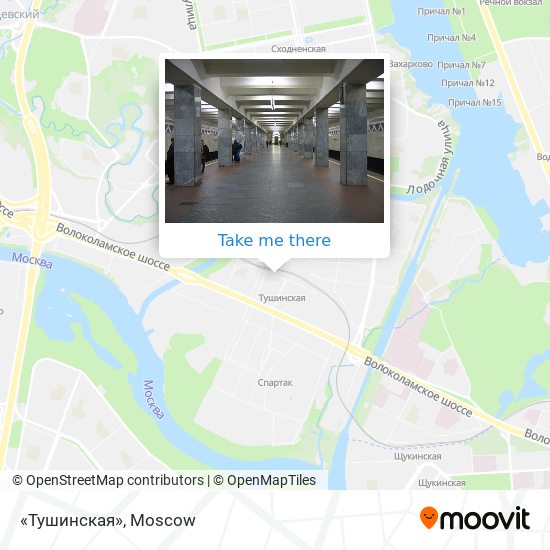 «Тушинская» map