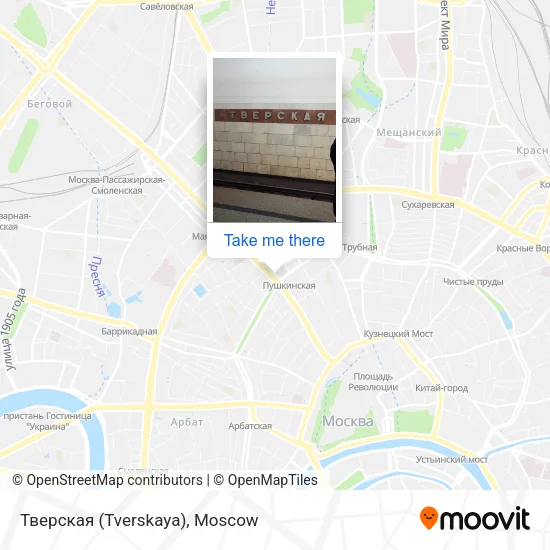 Тверская (Tverskaya) map