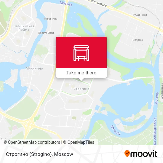 Строгино (Strogino) map
