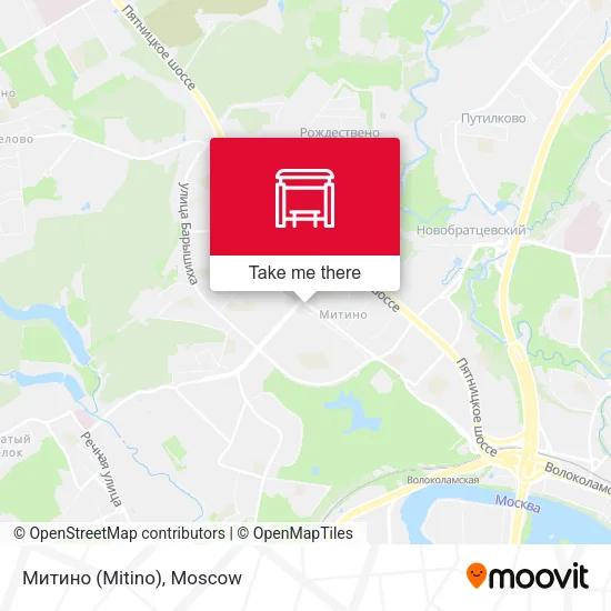 Митино (Mitino) map
