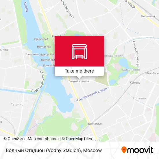 Водный Cтадион (Vodny Stadion) map
