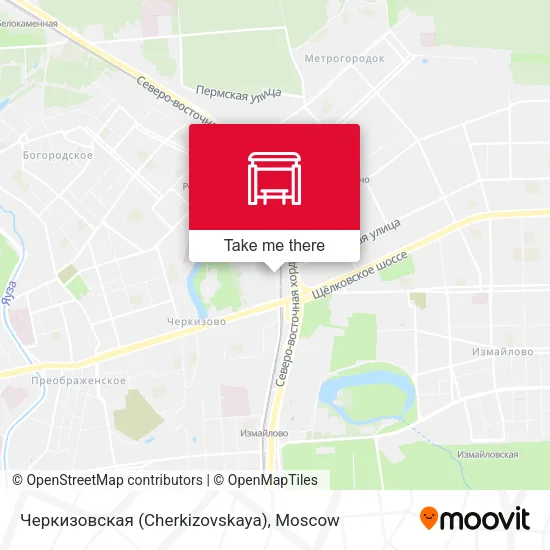 Черкизовская (Cherkizovskaya) map