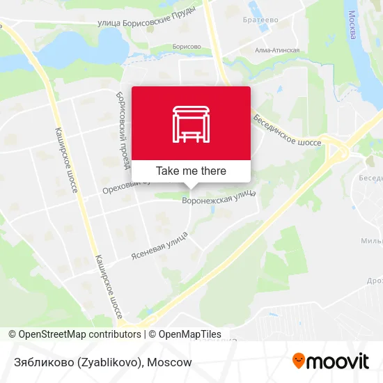 Зябликово (Zyablikovo) map