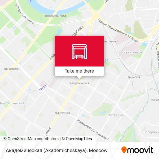 Академическая (Akademicheskaya) map