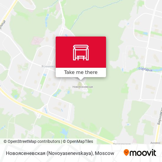 Новоясеневская (Novoyasenevskaya) map