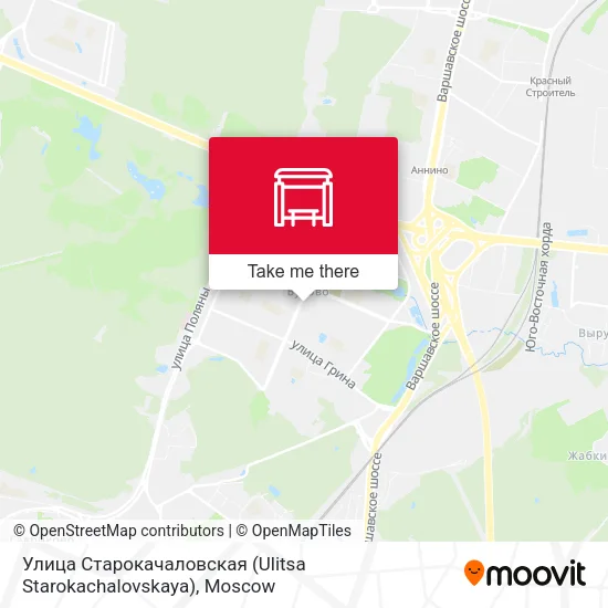 Улица Старокачаловская (Ulitsa Starokachalovskaya) map