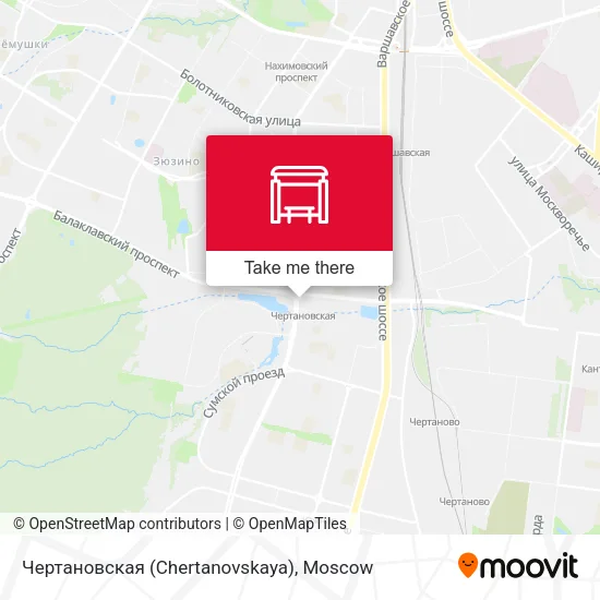 Чертановская (Chertanovskaya) map