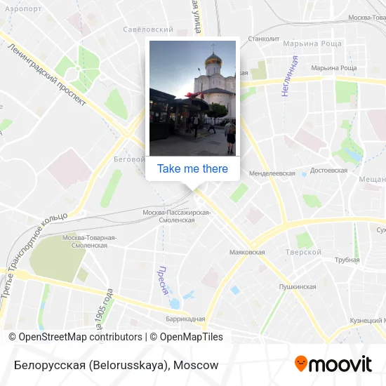 Белорусская (Belorusskaya) map