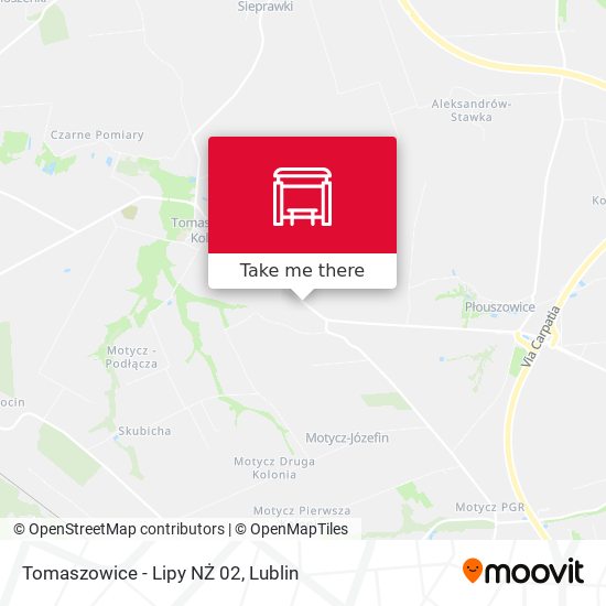 Tomaszowice - Lipy NŻ 02 map