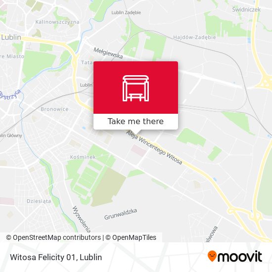 entregar cable En How to get to Witosa Felicity 01 in Lublin by Bus or Trolleybus?
