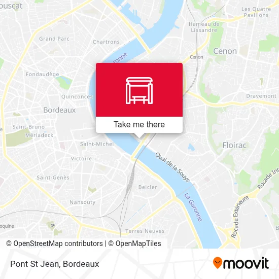 Pont St Jean map