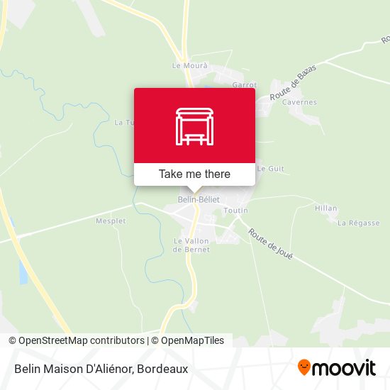 Belin Maison D'Aliénor map