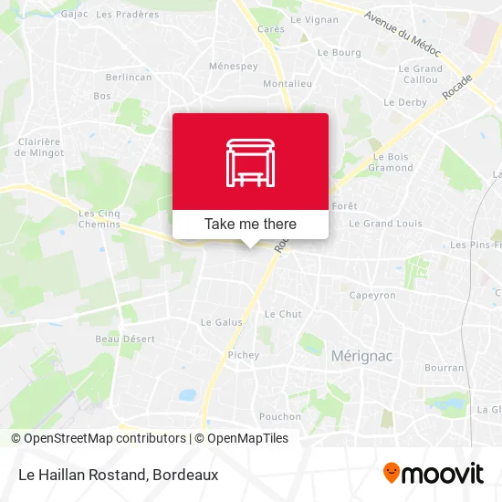 Le Haillan Rostand map