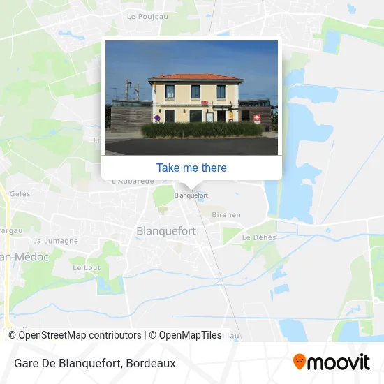 Gare De Blanquefort map