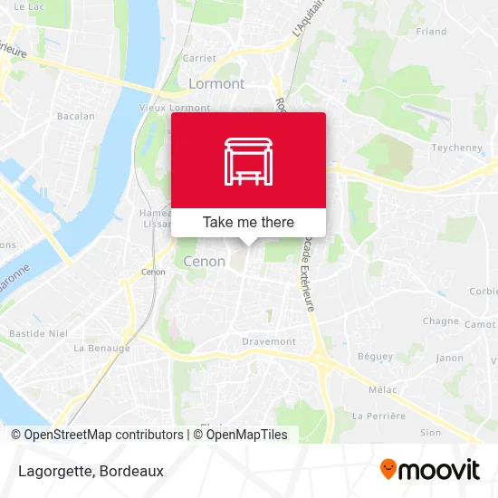 Lagorgette map