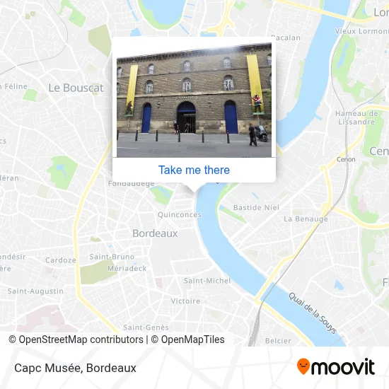 Capc Musée map