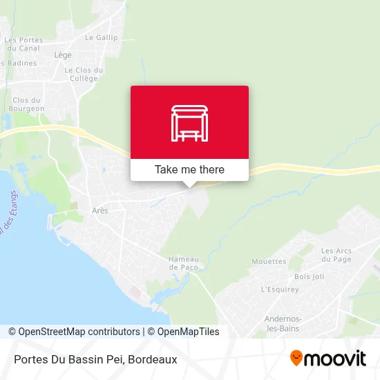 Portes Du Bassin Pei map