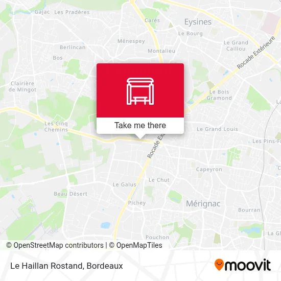 Le Haillan Rostand map