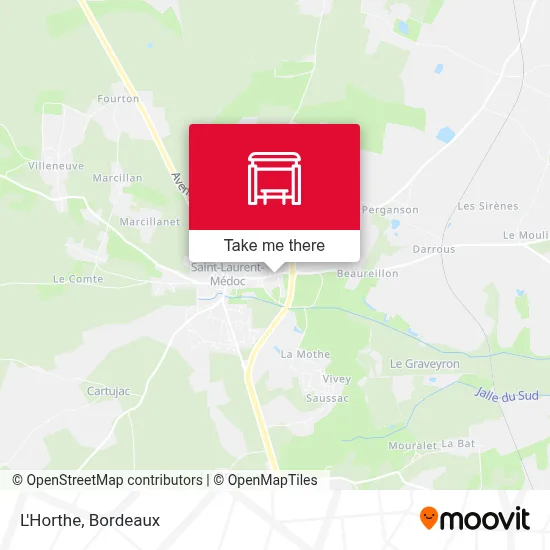 L'Horthe map