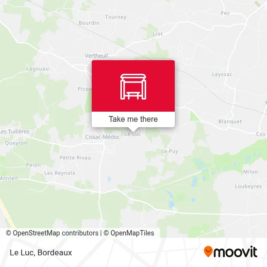 Le Luc map
