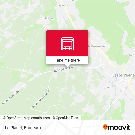 Le Placet map