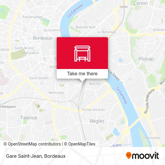 Gare Saint-Jean map
