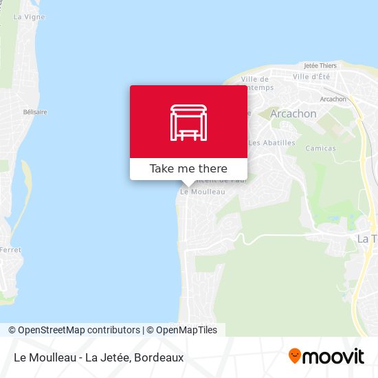 Le Moulleau - La Jetée map
