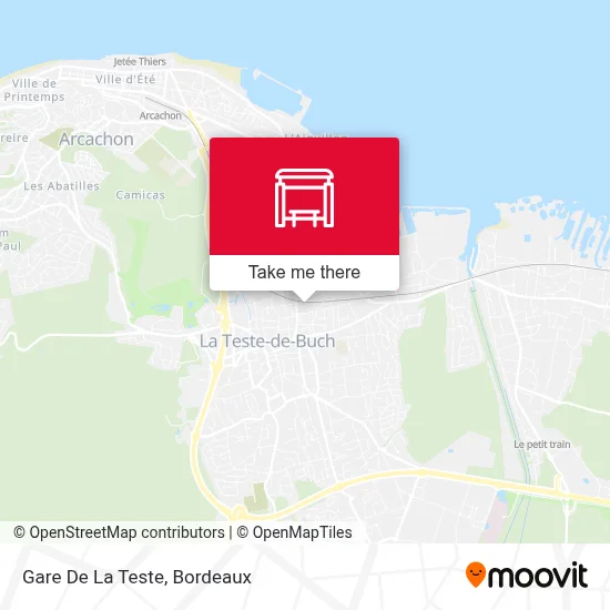 Gare De La Teste map