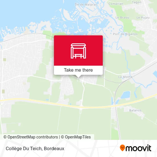 Collège Du Teich map