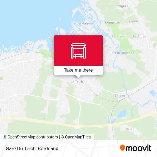 Gare Du Teich map