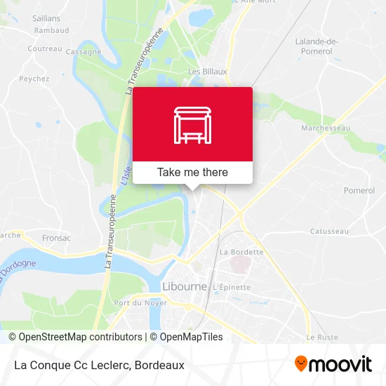 La Conque Cc Leclerc map