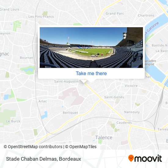 Mapa Stade Chaban Delmas