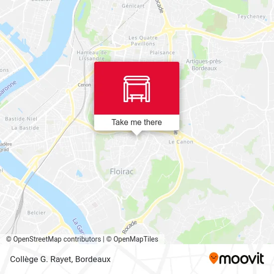 Collège G. Rayet map