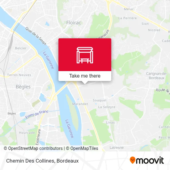 Chemin Des Collines map