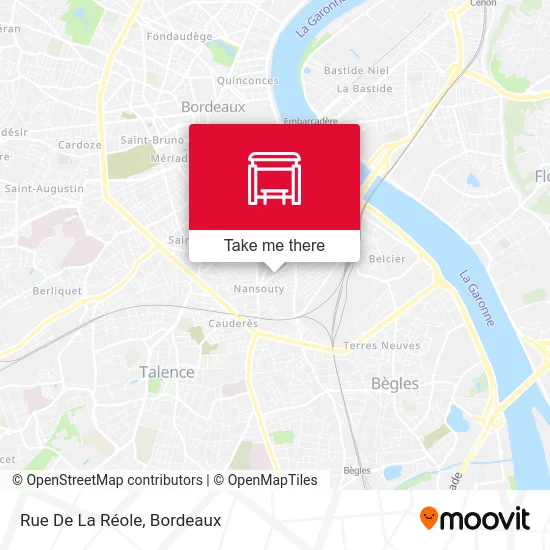 Rue De La Réole map