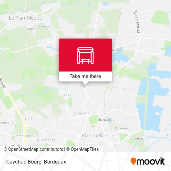Caychac Bourg map