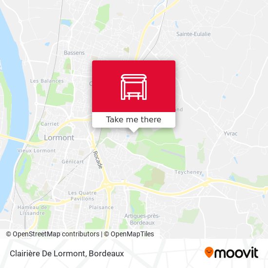 Clairière De Lormont map