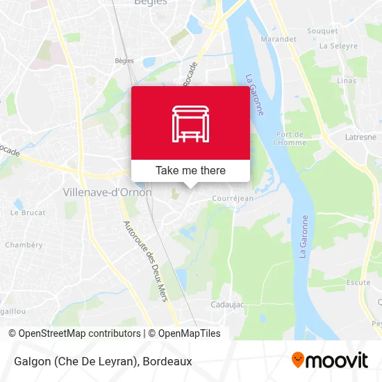 Galgon (Che De Leyran) map