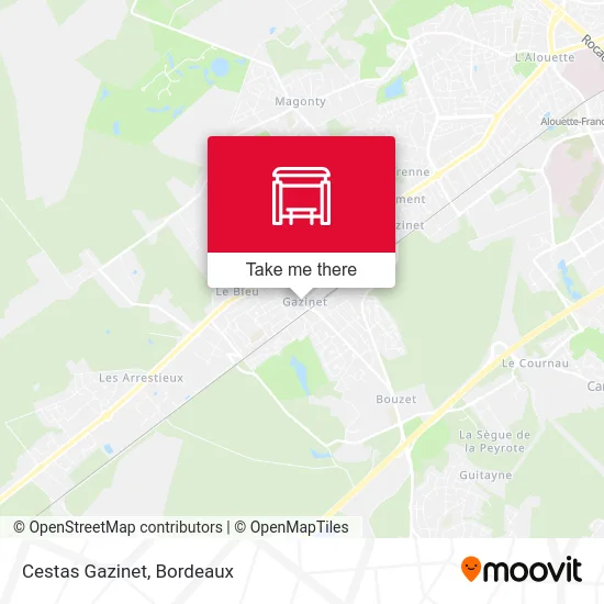 Cestas Gazinet map