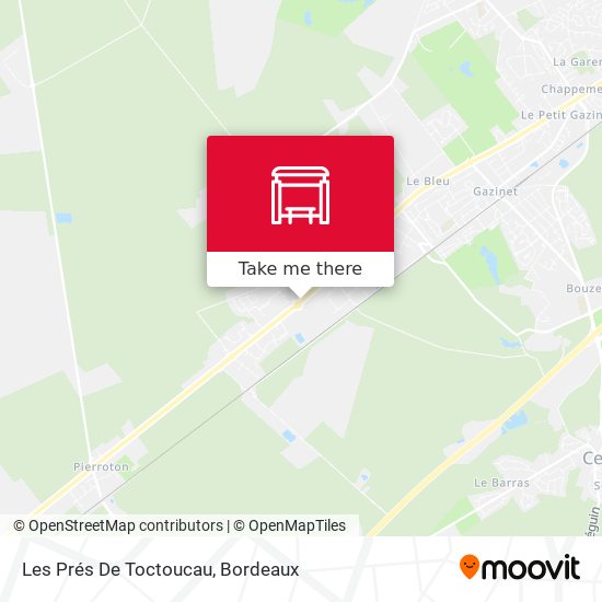 Les Prés De Toctoucau map